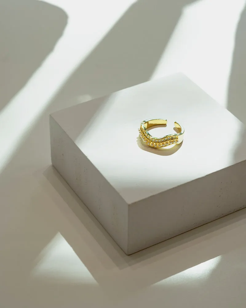 Pearl Crystal Stacking Ring sold by Care Tucker product image thumbnail 3