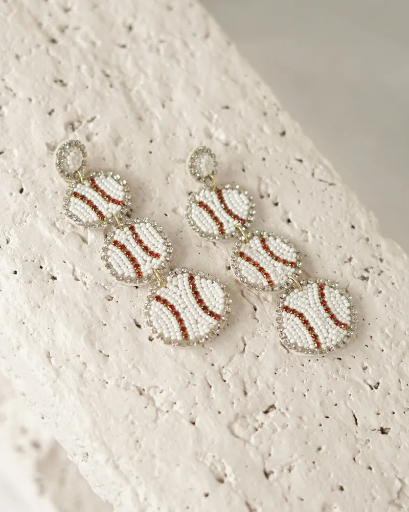 Baseball Earrings sold by Care Tucker product image thumbnail 2