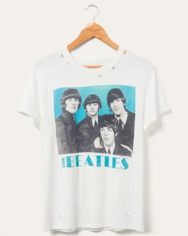 WOMEN'S BEATLES BLUE VINTAGE DESTROY TEE sold by Care Tucker