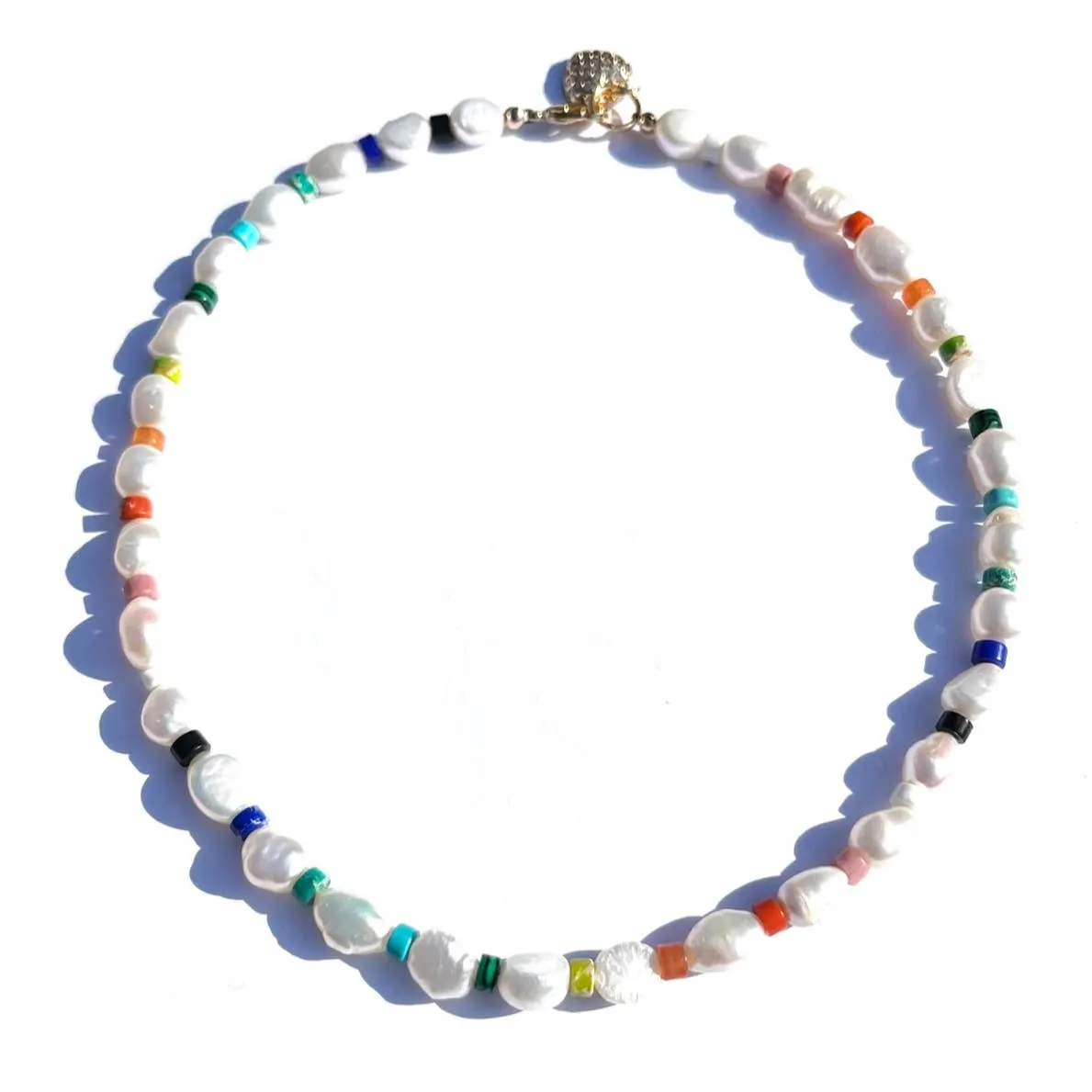 Pearl Rainbow Doublet Bracelet Choker sold by Care Tucker