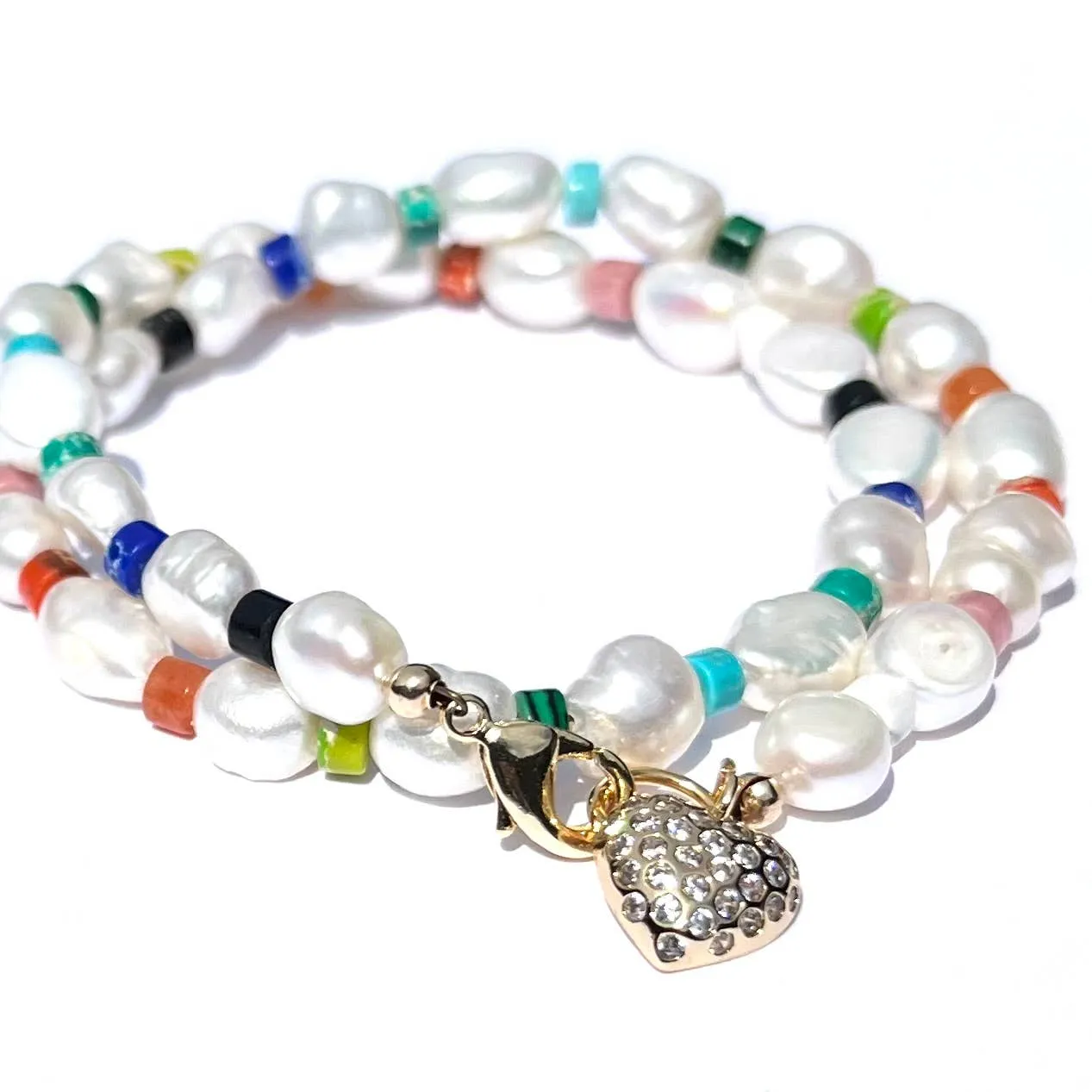 Pearl Rainbow Doublet Bracelet Choker sold by Care Tucker product image thumbnail 2