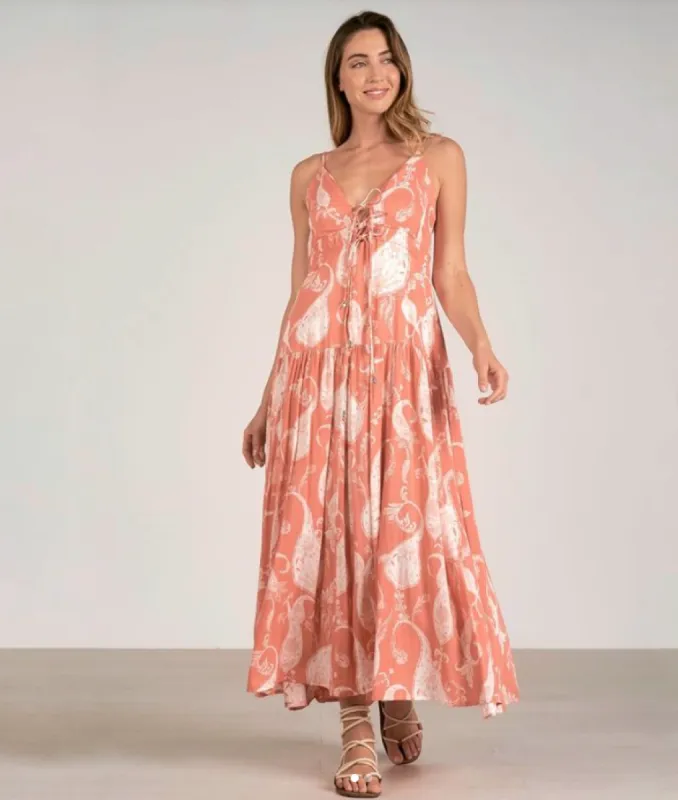CORAL RIO Maxi Dress sold by Care Tucker
