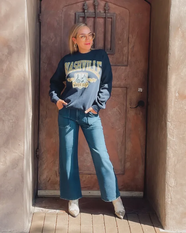 Nashville Music City Flea Market Crew Fleece sold by Care Tucker