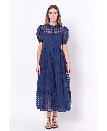 Greta Organza Tiered Maxi Dress sold by Care Tucker product image thumbnail 2
