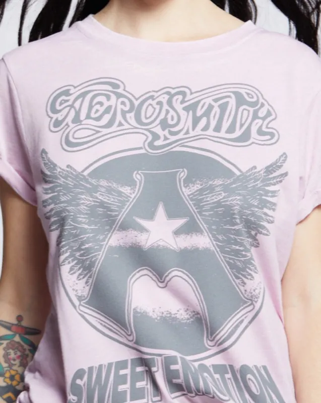Aerosmith Sweet Emotion Burn Out Tee sold by Care Tucker
