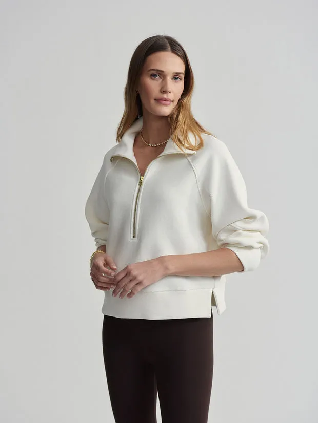 Milano Half Zip Sweat - Ivory sold by Care Tucker product image thumbnail 5
