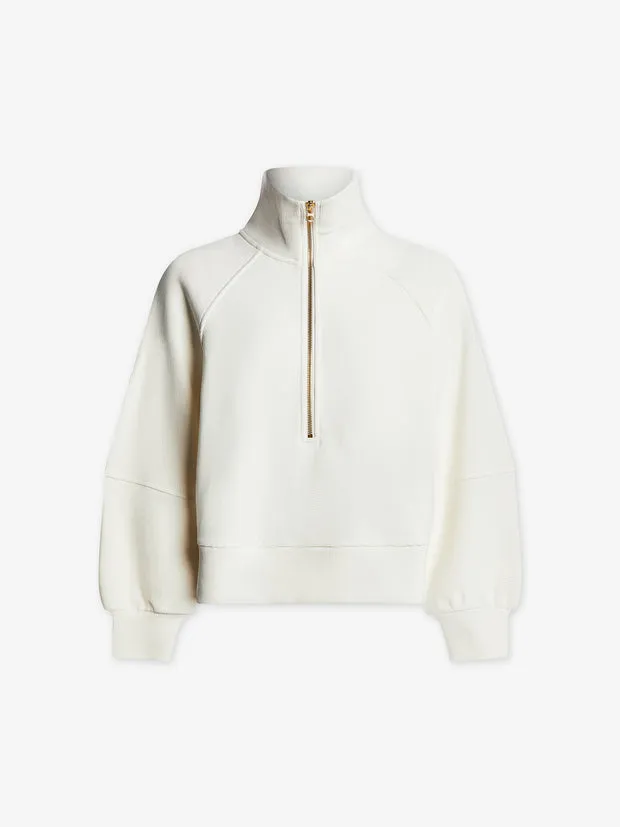 Milano Half Zip Sweat - Ivory sold by Care Tucker product image thumbnail 4