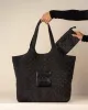 Maxi Quilted Denim Tote Bag sold by Care Tucker