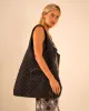 Maxi Quilted Denim Tote Bag sold by Care Tucker