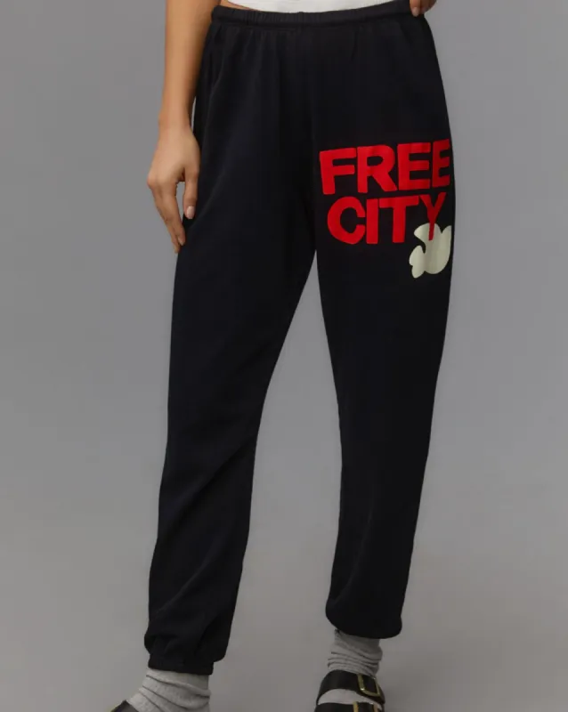 FREECITYlarge sweatpant - squids ink electric sold by Care Tucker