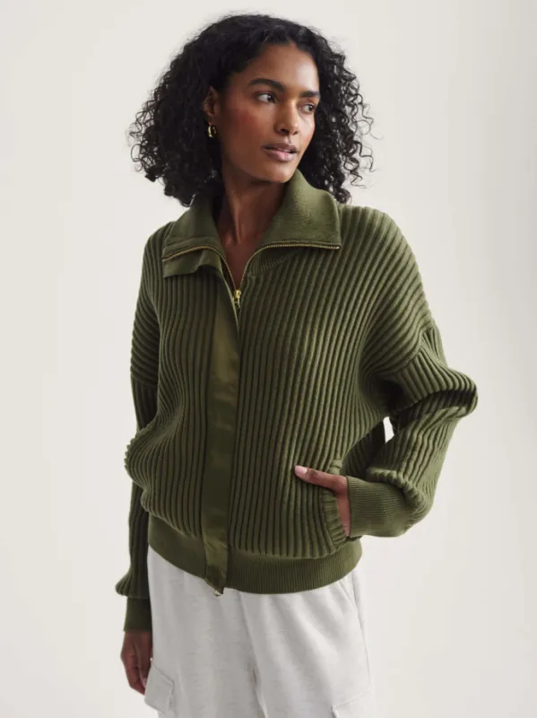 Doncaster ottoman knit jacket sold by Care Tucker