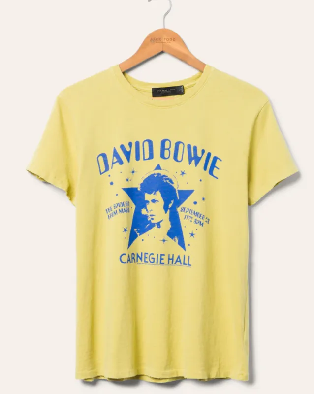 WOMEN'S DAVID BOWIE CARNEGIE HALL VINTAGE TEE sold by Care Tucker