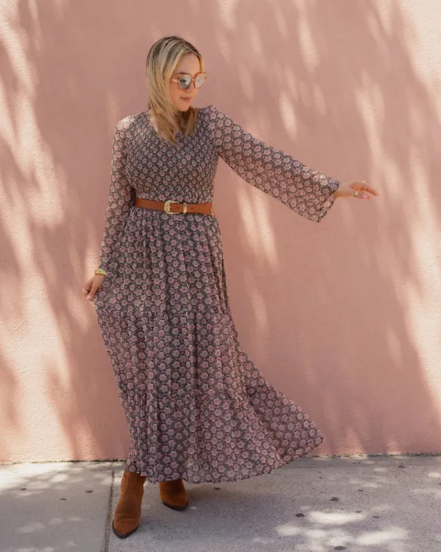 Kira LONG SMOCKED DRESS sold by Care Tucker