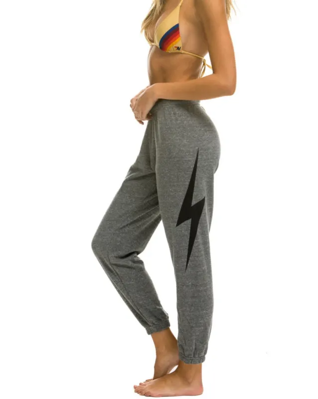 BOLT SWEATPANTS - HEATHER GREY sold by Care Tucker