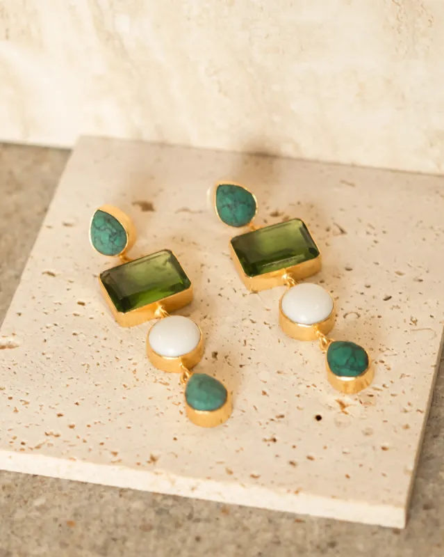Bali Precious Stones Earrings sold by Care Tucker