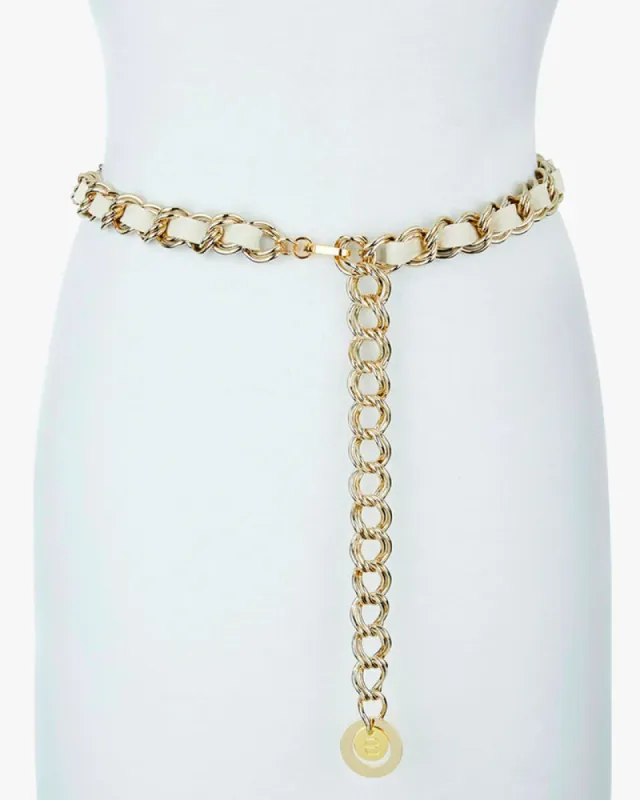 Lourdes Pebbled Leather Belt sold by Care Tucker