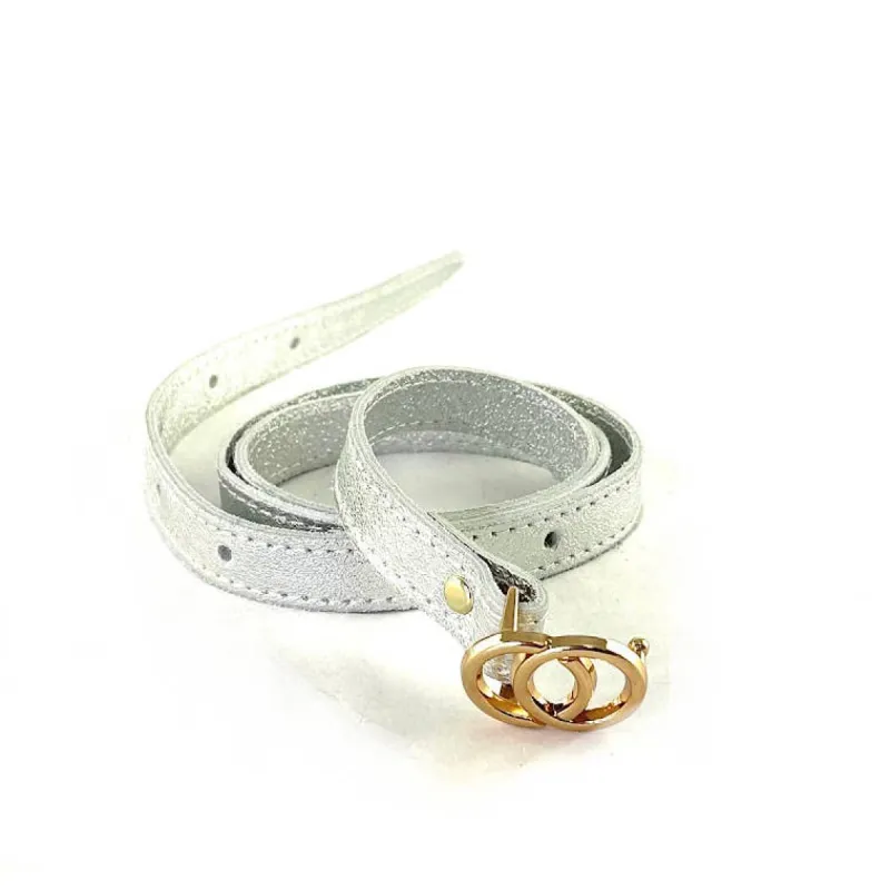 Metallic Genuine Leather Belt sold by Care Tucker