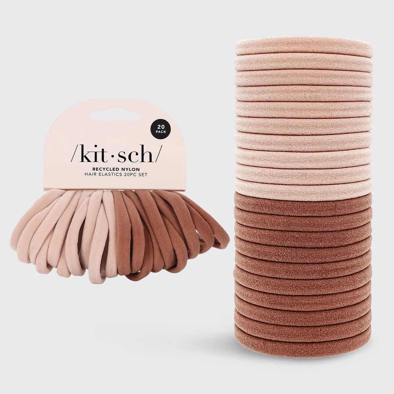 Eco-Friendly Nylon Elastics 20pc Set - Blush sold by Care Tucker