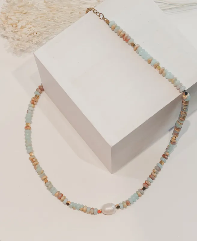 Gemstone Beaded Necklace sold by Care Tucker