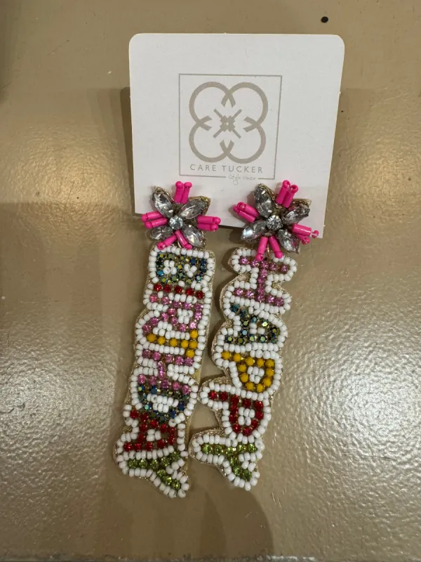 Happy Birthday Earrings sold by Care Tucker
