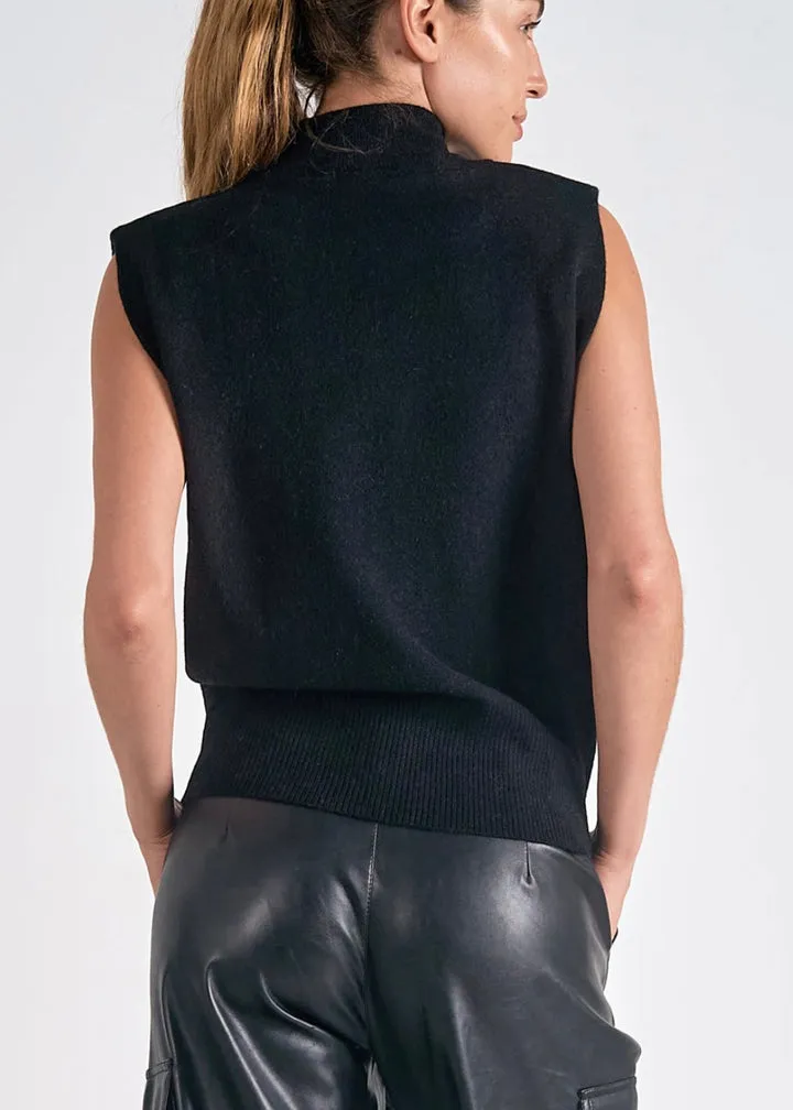 Elsa Mock Neck Sleeveless Sweater sold by Care Tucker product image thumbnail 2