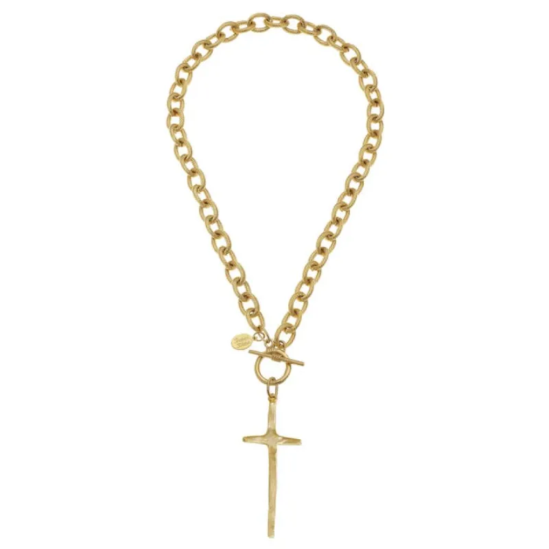 Elongated Cross Necklace sold by Care Tucker