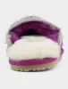 Suede Eskimo Slipper Rhinestones - Cyclamin sold by Care Tucker