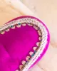 Suede Eskimo Slipper Rhinestones - Cyclamin sold by Care Tucker
