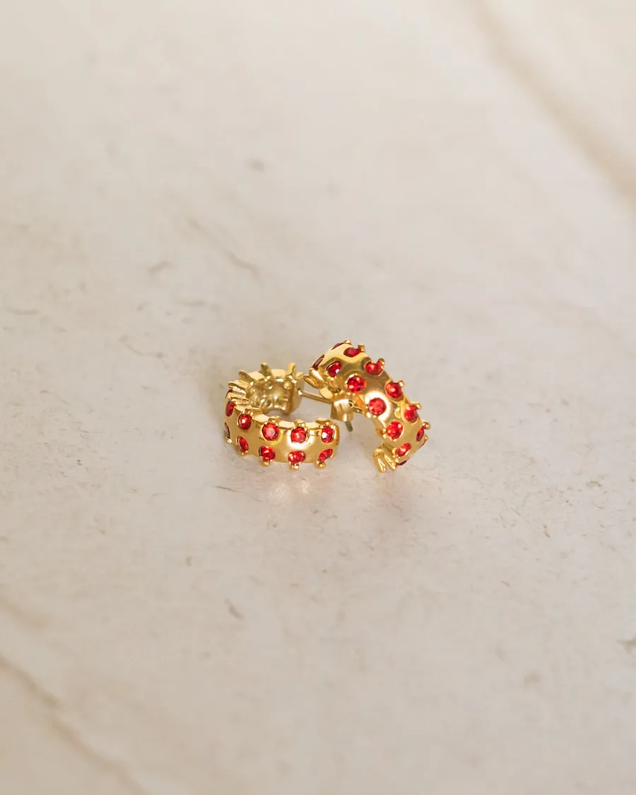 Gemstone Hoops sold by Care Tucker product image thumbnail 3