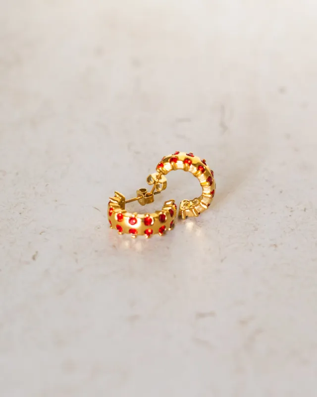 Gemstone Hoops sold by Care Tucker