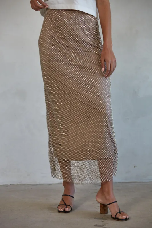 Bellamy Rhinestone Skirt sold by Care Tucker