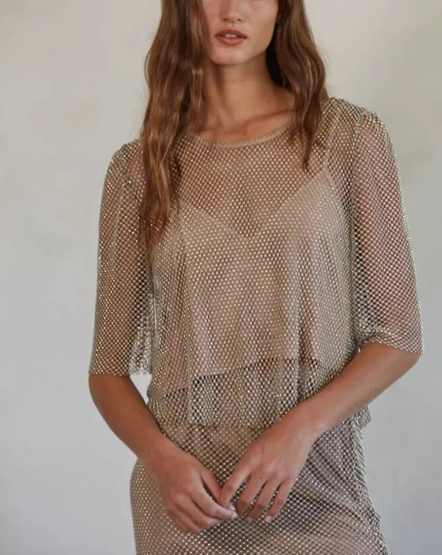 Shanna  Rhinestone Blouse sold by Care Tucker