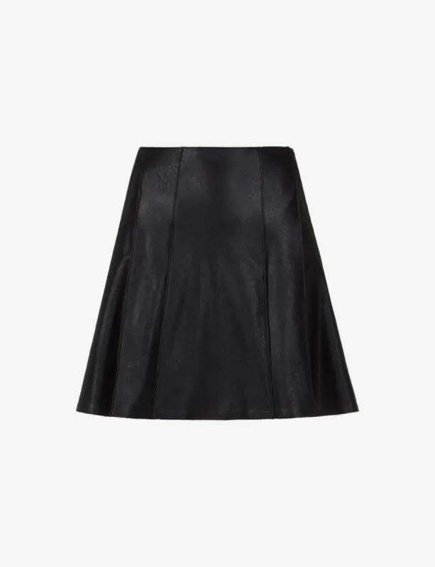 Faux Leather Pleated Mini Skirt sold by Care Tucker