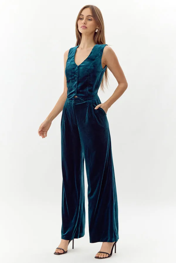 Marina Velvet Jumpsuit sold by Care Tucker product image thumbnail 3