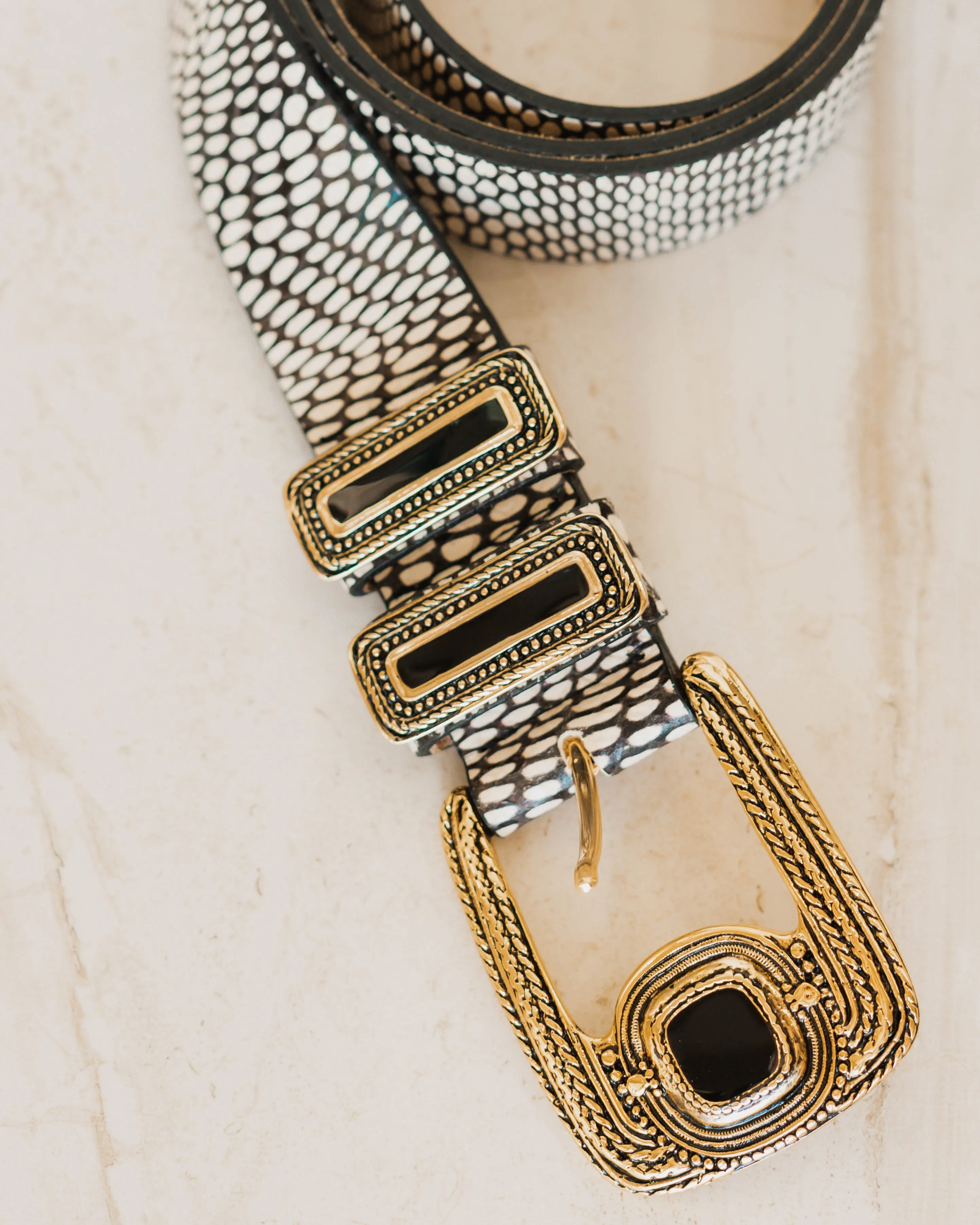 Cobra Belt - black and white sold by Care Tucker product image thumbnail 4