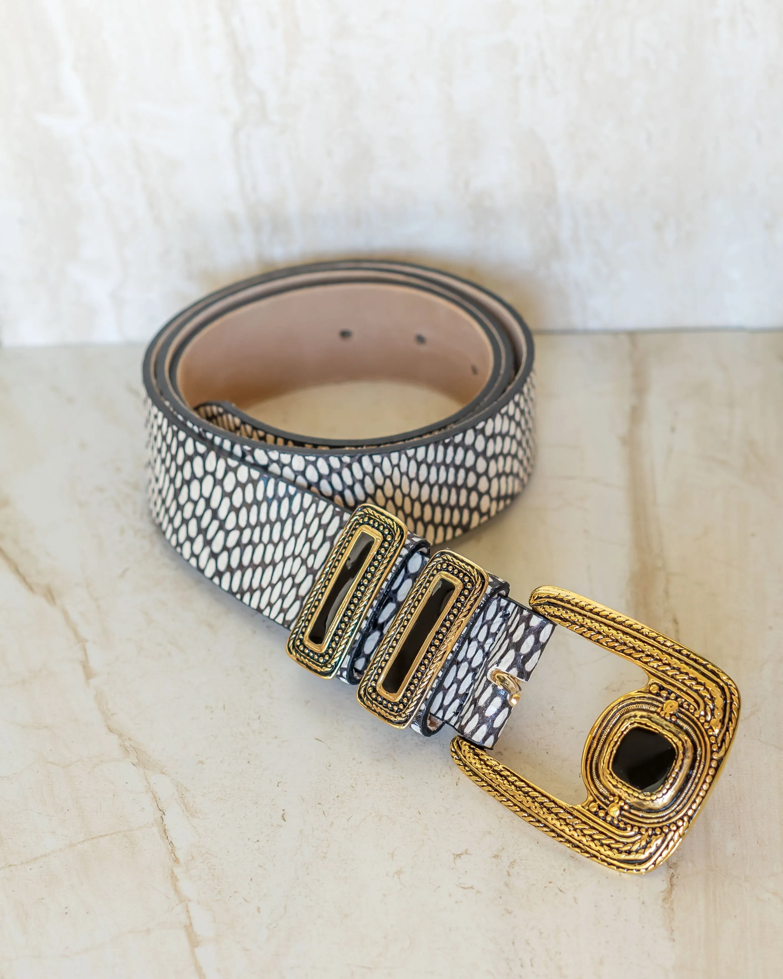 Cobra Belt - black and white sold by Care Tucker product image thumbnail 5