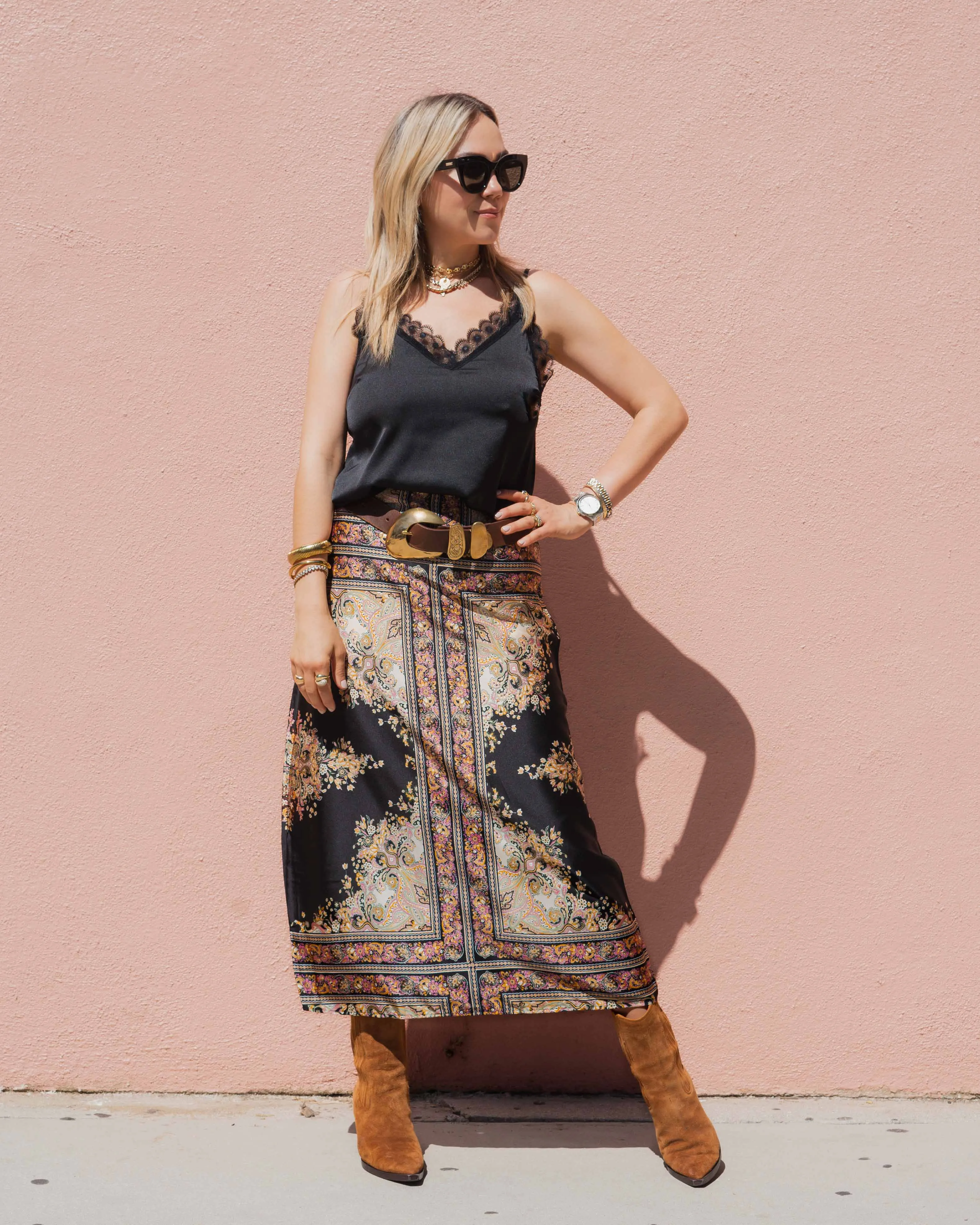 PRINTED Gypsy MIDI SKIRT sold by Care Tucker product image thumbnail 2