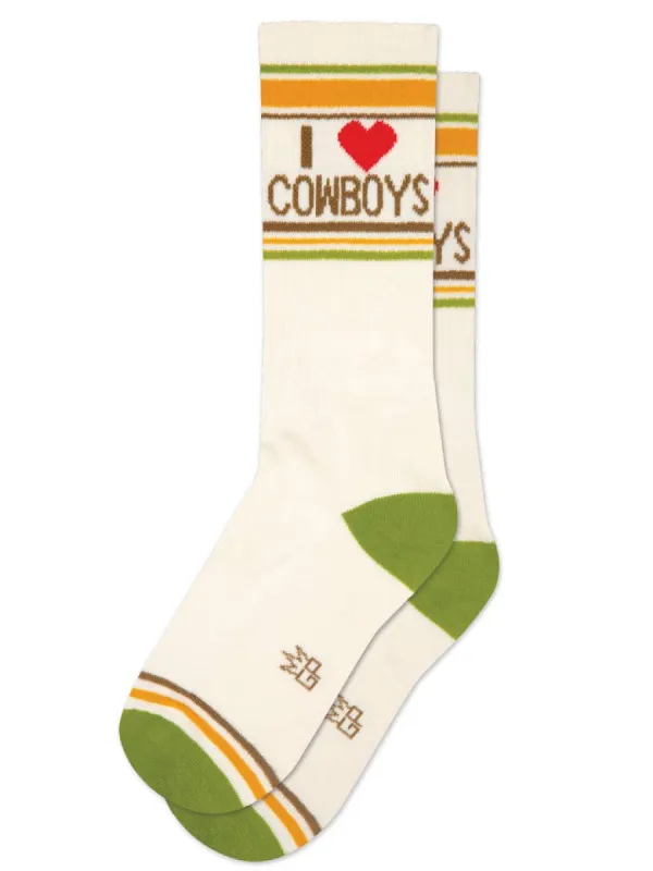 I ❤️ Cowboys Gym Crew Socks sold by Care Tucker