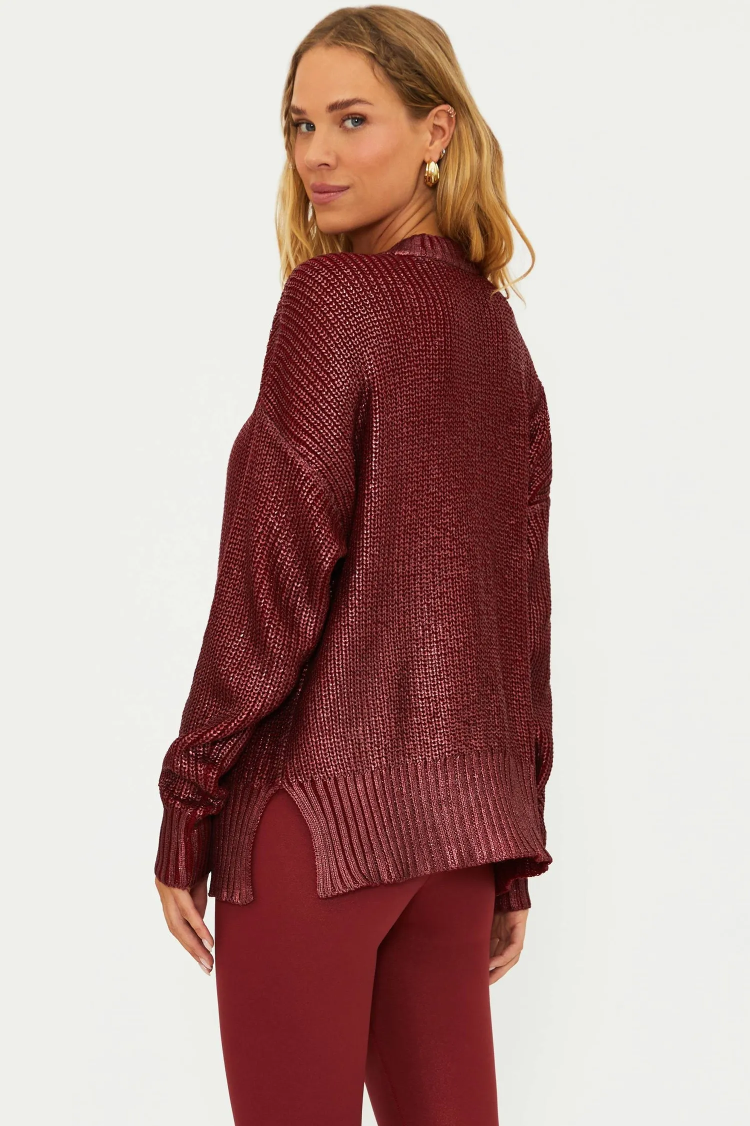 Callie Sweater Merlot Shine sold by Care Tucker product image thumbnail 3