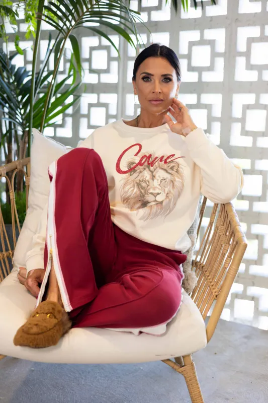 90’s Baggy Crewneck CARE Lion sold by Care Tucker