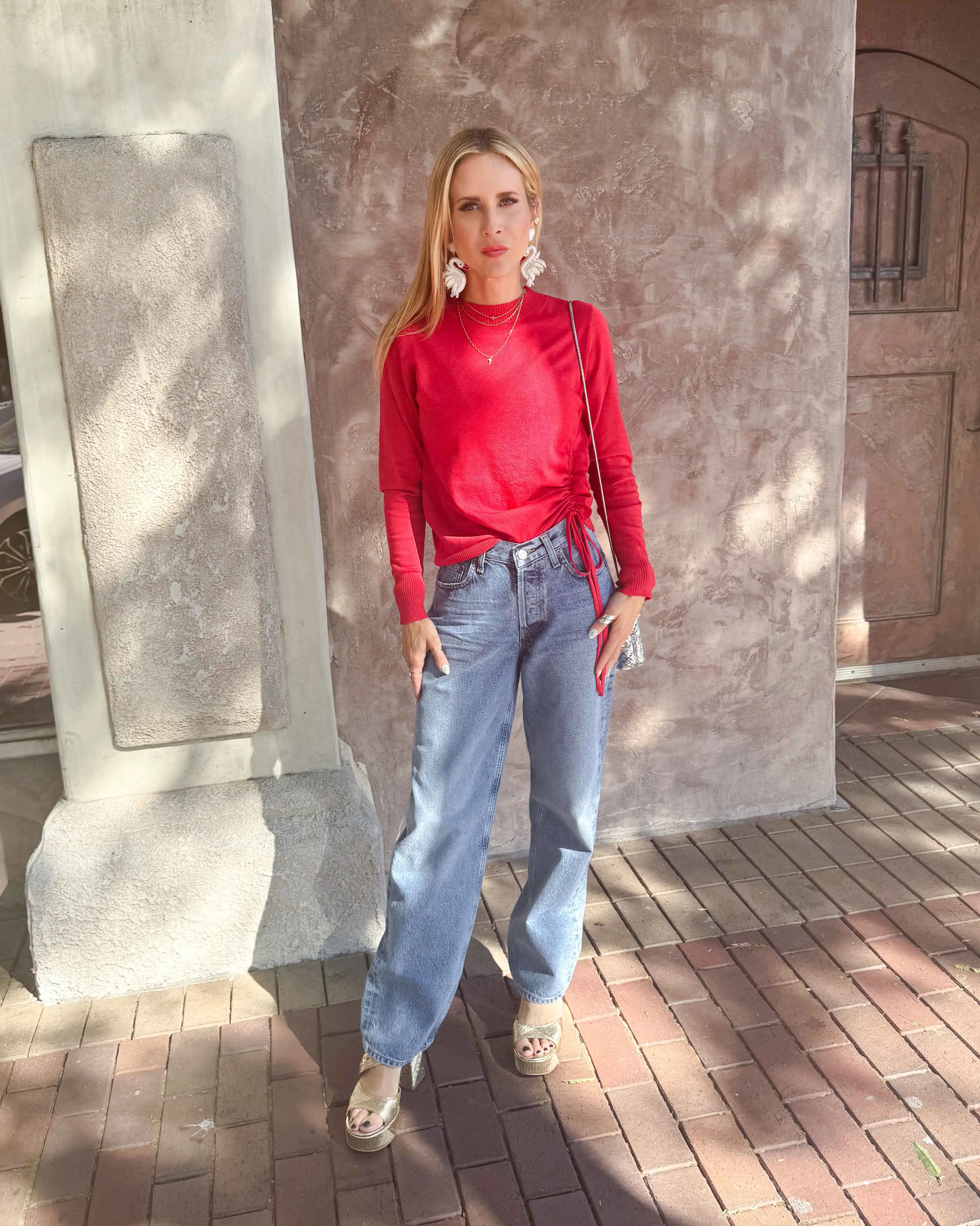 KNITTED SWEATER, ASYMMETRICAL LINK sold by Care Tucker product image thumbnail 3