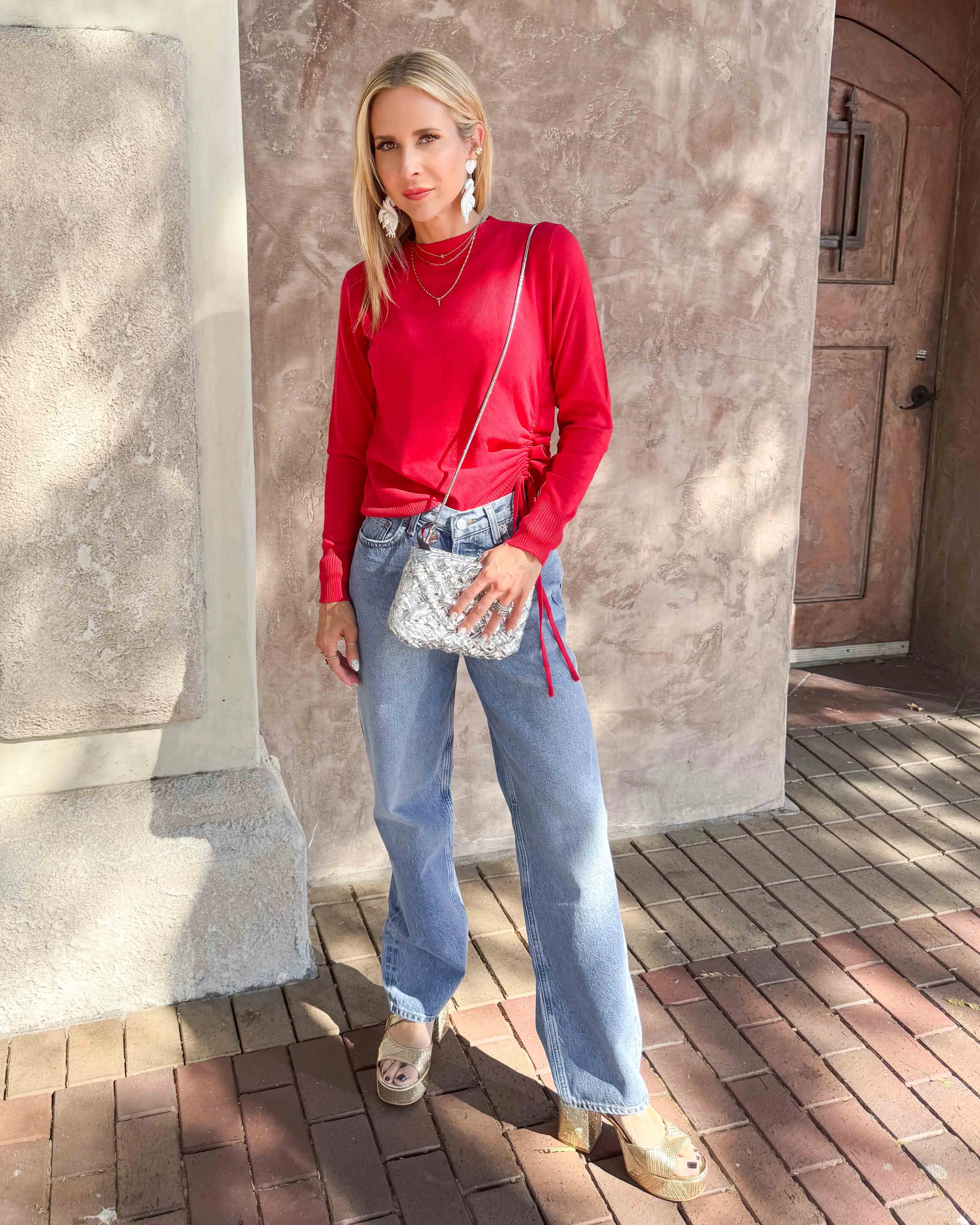 KNITTED SWEATER, ASYMMETRICAL LINK sold by Care Tucker product image thumbnail 2