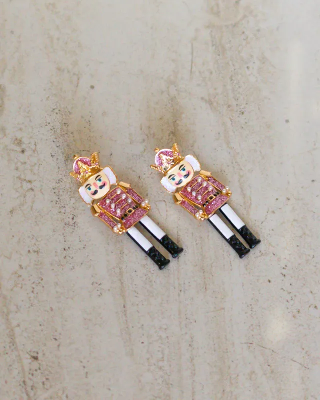 Nutcracker Earrings - Pink sold by Care Tucker