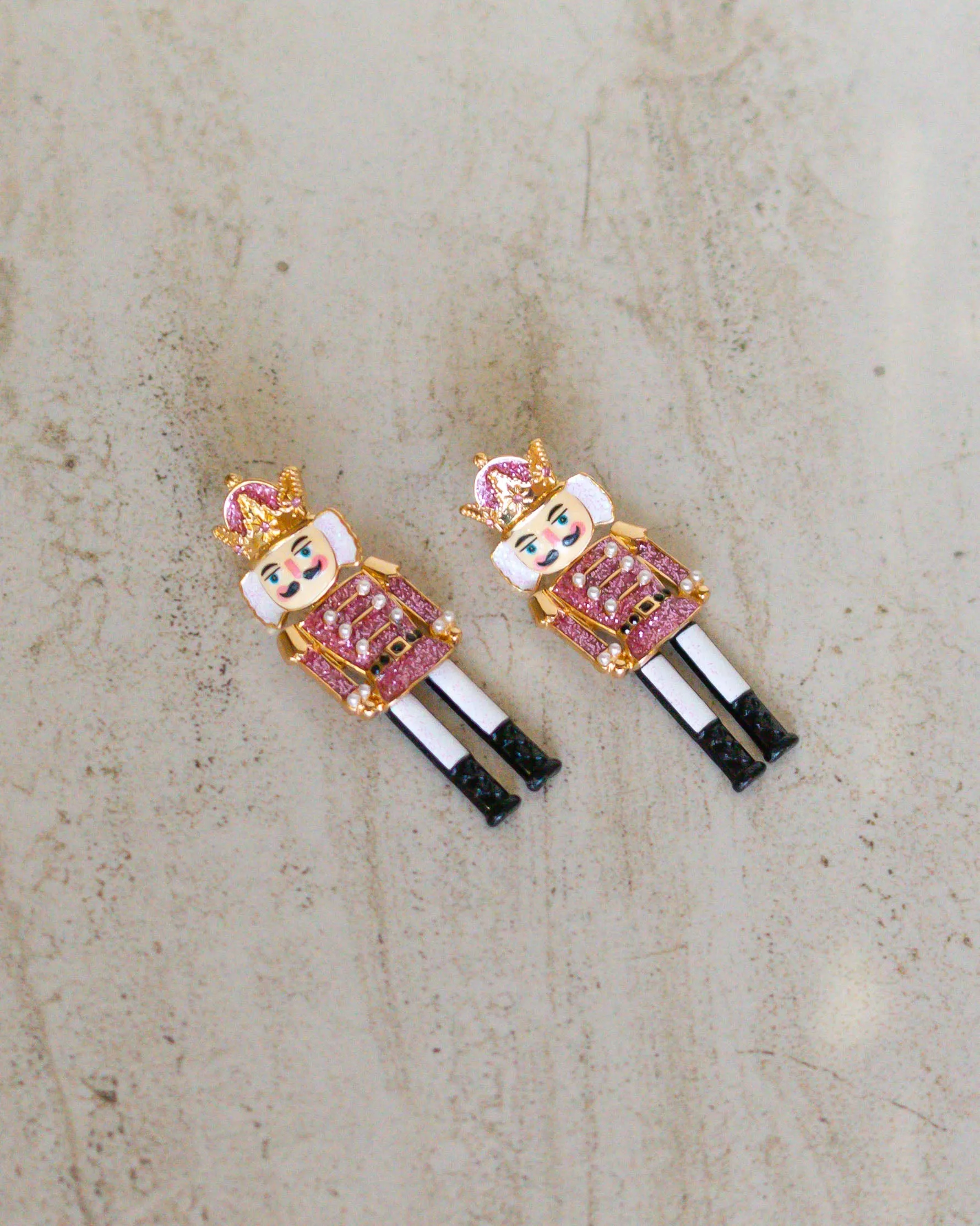 Nutcracker Earrings - Pink sold by Care Tucker