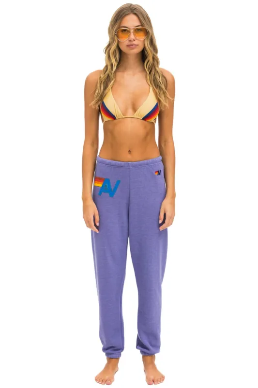 LOGO STITCH SWEATPANTS - LAVENDER sold by Care Tucker