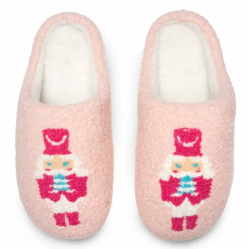 Slippers - Holiday - Nutcracker - Pink sold by Care Tucker