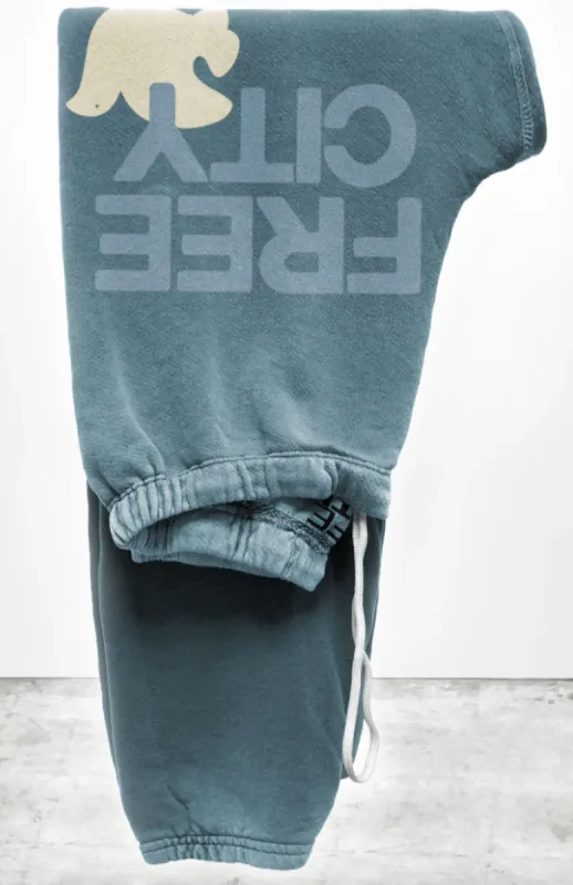 FREECITY sweatpant - blue petal sold by Care Tucker