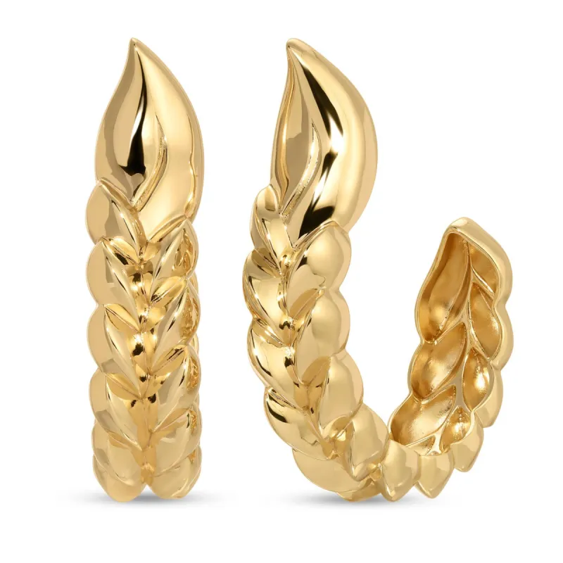 Frida Braided Hoops, Large sold by Care Tucker
