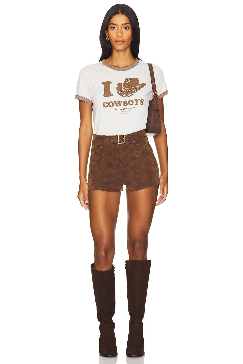 I Heart Cowboys Perfect Ringer Tee sold by Care Tucker product image thumbnail 4