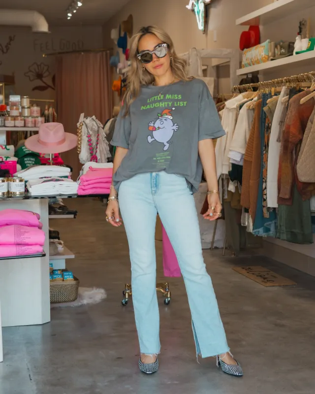 Little Miss Naughty List Tee sold by Care Tucker